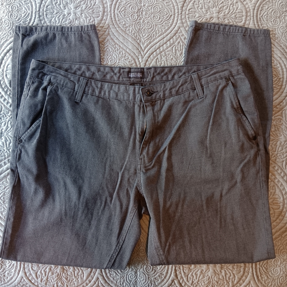 Kenneth Cole‎ Reaction Gray Chino Pants 38x32